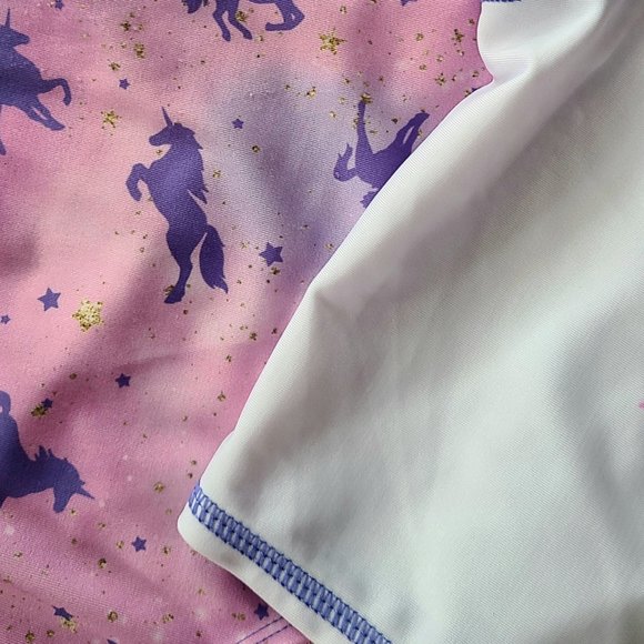 Girls 2-Piece Unicorn Stars Swim Set, Purple | Cat & Jack | Size Medium - Picture 2 of 6
